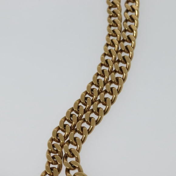 Chloe Chain Pixy Shoulder Bag Leather Green Gold Auth 120652