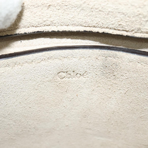 Chloe Chain Pixy Shoulder Bag Leather Green Gold Auth 120652