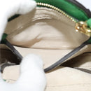 Chloe Chain Pixy Shoulder Bag Leather Green Gold Auth 120652-23