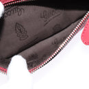 GUCCI GG Implementation Shoulder Bag PVC Red Silver 201447 Auth 120664-20