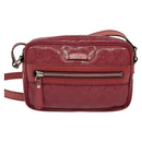 GUCCI GG Implementation Shoulder Bag PVC Red Silver 201447 Auth 120664-13