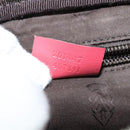 GUCCI GG Implementation Shoulder Bag PVC Red Silver 201447 Auth 120664-12