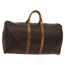 LOUIS VUITTON Monogram Keepall 55 Boston Bag M41424 LV Auth 120688-1