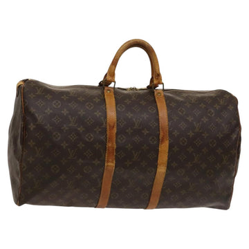 LOUIS VUITTON Monogram Keepall 55 Boston Bag M41424 LV Auth 120688