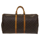 LOUIS VUITTON Monogram Keepall 55 Boston Bag M41424 LV Auth 120688-2