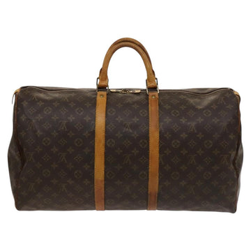 LOUIS VUITTON Monogram Keepall 55 Boston Bag M41424 LV Auth 120688 - 0