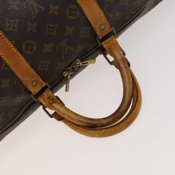 LOUIS VUITTON Monogram Keepall 55 Boston Bag M41424 LV Auth 120688