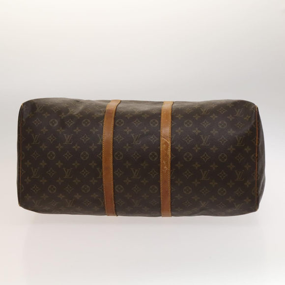 LOUIS VUITTON Monogram Keepall 55 Boston Bag M41424 LV Auth 120688