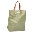 LOUIS VUITTON Monogram Vernis Reade MM Hand Bag Gris M91142 LV Auth 120692-1