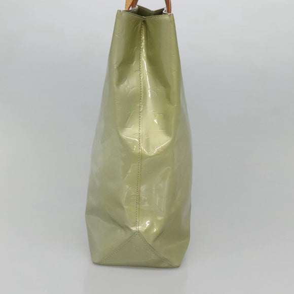 LOUIS VUITTON Monogram Vernis Reade MM Hand Bag Gris M91142 LV Auth 120692