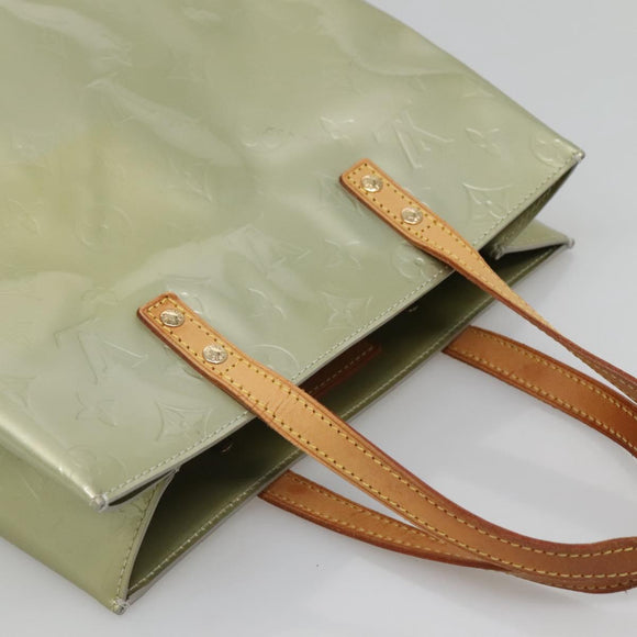 LOUIS VUITTON Monogram Vernis Reade MM Hand Bag Gris M91142 LV Auth 120692