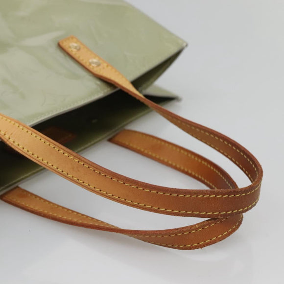 LOUIS VUITTON Monogram Vernis Reade MM Hand Bag Gris M91142 LV Auth 120692