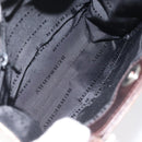 BURBERRY Nova Check Shoulder Bag Nylon Beige Silver Auth 120704-12