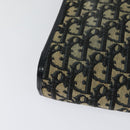 Christian Dior Trotter Canvas Shoulder Bag Navy Gold Auth 120706-15