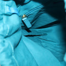 BURBERRY Blue Label Hand Bag Straw 2way Blue Gold Auth 120707-18