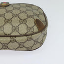 GUCCI GG Supreme Web Sherry Line Bag PVC Beige Gold 89 02 066 Auth 120713-14