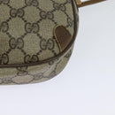 GUCCI GG Supreme Web Sherry Line Bag PVC Beige Gold 89 02 066 Auth 120713-16