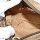 GUCCI GG Supreme Web Sherry Line Bag PVC Beige Gold 89 02 066 Auth 120713-19