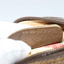 GUCCI GG Supreme Web Sherry Line Bag PVC Beige Gold 89 02 066 Auth 120713-12