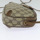 GUCCI GG Supreme Web Sherry Line Bag PVC Beige Gold 89 02 066 Auth 120713-4