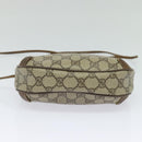 GUCCI GG Supreme Web Sherry Line Bag PVC Beige Gold 89 02 066 Auth 120713-5