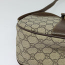 GUCCI GG Supreme Web Sherry Line Bag PVC Beige Gold 001 58 6177 Auth 120727-10