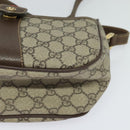 GUCCI GG Supreme Web Sherry Line Bag PVC Beige Gold 001 58 6177 Auth 120727-11