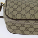 GUCCI GG Supreme Web Sherry Line Bag PVC Beige Gold 001 58 6177 Auth 120727-12