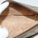 GUCCI GG Supreme Web Sherry Line Bag PVC Beige Gold 001 58 6177 Auth 120727-16
