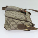 GUCCI GG Supreme Web Sherry Line Bag PVC Beige Gold 001 58 6177 Auth 120727-5