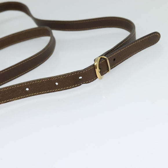 GUCCI GG Supreme Web Sherry Line Bag PVC Beige Gold 001 58 6177 Auth 120727