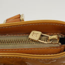 LOUIS VUITTON Monogram Vernis Houston Hand Bag Beige M91004 LV Auth 120738-18