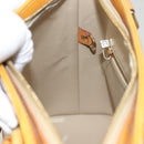 LOUIS VUITTON Monogram Vernis Houston Hand Bag Beige M91004 LV Auth 120738-22