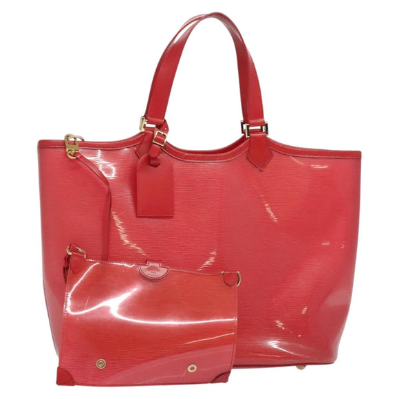 LOUIS VUITTON Epi Plage Lagoon Bay Tote Bag Red M92150 LV Auth 120743