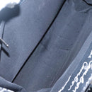 CHANEL Chain Tote Bag Canvas Black CC Auth 120748-15