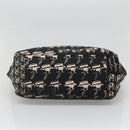 CHANEL Chain Tote Bag Canvas Black CC Auth 120748-9