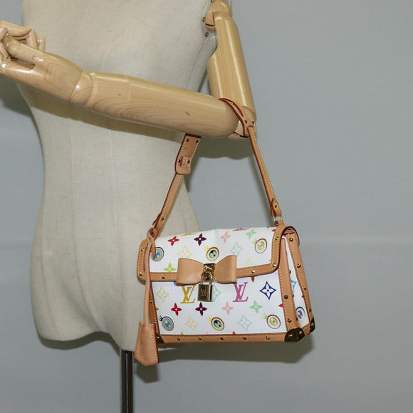 LOUIS VUITTON Multicolor Ribbon Pochette I Miss You Bag M92051 Auth 120751SV