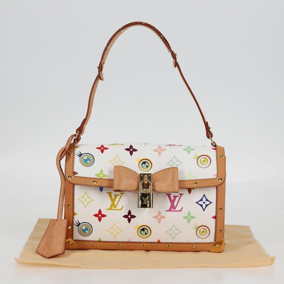 LOUIS VUITTON Multicolor Ribbon Pochette I Miss You Bag M92051 Auth 120751SV