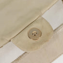 CHANEL Wild Stitch Shoulder Bag Lamb Skin Cream Gold CC Auth 120752-22