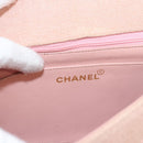 CHANEL Matelasse Chain Diana Shoulder Bag Canvas Pink CC Auth 120753-17