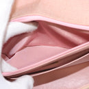 CHANEL Matelasse Chain Diana Shoulder Bag Canvas Pink CC Auth 120753-22