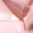 CHANEL Matelassé Chain Diana Schultertasche Canvas Pink CC Auth 120753A-12
