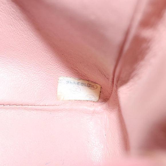 CHANEL Matelassé Chain Diana Schultertasche Canvas Pink CC Auth 120753A