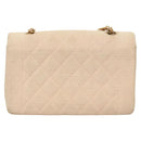 CHANEL Matelasse Chain Diana Shoulder Bag Canvas Pink CC Auth 120753-3