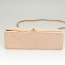 CHANEL Matelasse Chain Diana Shoulder Bag Canvas Pink CC Auth 120753-9