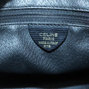 CELINE Handtas Leer Zwart Goud Auth 120782-12