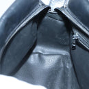 CELINE Handtas Leer Zwart Goud Auth 120782-20