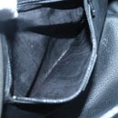 CELINE Handtas Leer Zwart Goud Auth 120782-11