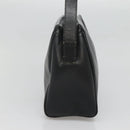 CELINE Handtas Leer Zwart Goud Auth 120782-4