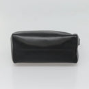 CELINE Handtas Leer Zwart Goud Auth 120782-5